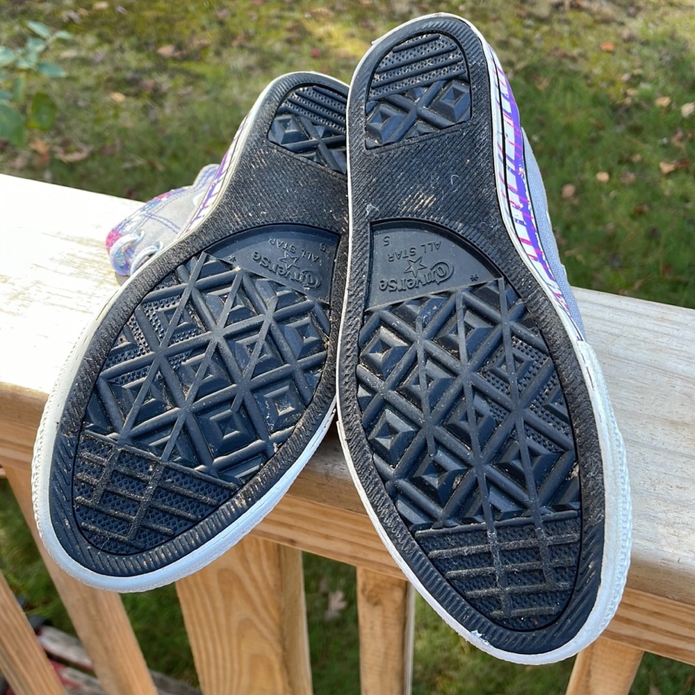 Converse "Dripping Paint" Sneakers Size Junior 5 - Picture 13 of 13
